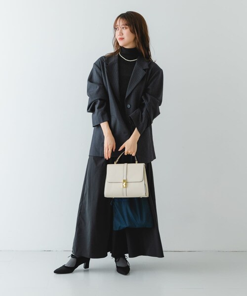 RODE SKO（ロデスコ）の「サブバッグ付フラップハンドバッグ（ハンドバッグ・レディース・NAVY/IVORY/GREIGE/BLACK・one）」の13枚目の写真