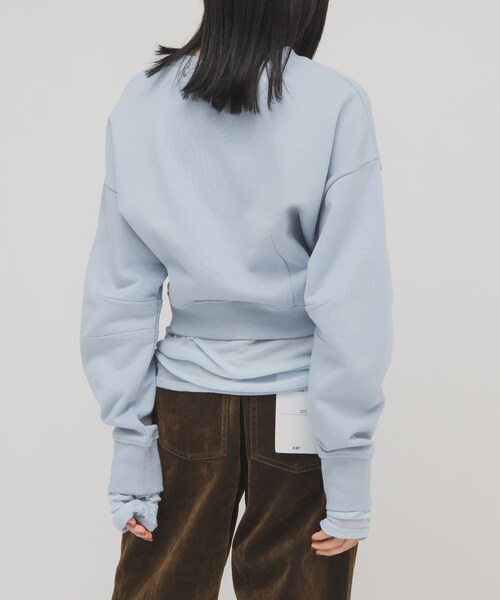 KBF（ケイビーエフ）の「コンパクトフォルムスウェット（スウェット・レディース・BEIGE/L.BLUE/NAVY・One）」の3枚目の写真