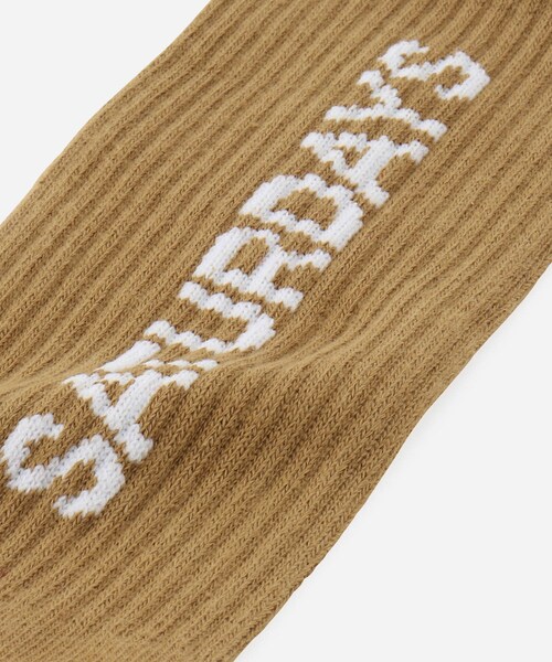 Saturdays NYC（サタデーズ ニューヨークシティ ）の「Logo Sock（ソックス/靴下・メンズ・キャメル/ブルー/レッド・F）」の9枚目の写真