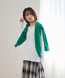 nissen | 綿１００％フライスクルーネックＴシャツ(Tシャツ/カットソー)