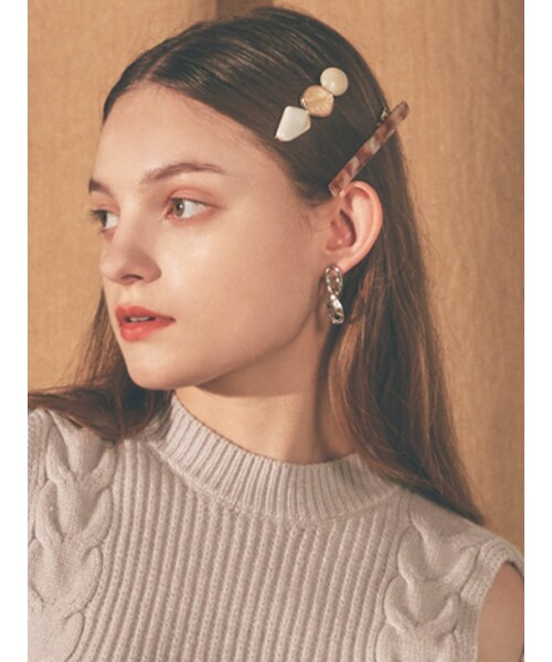 RESEXXY（リゼクシー）の「ニュアンスカラーヘアピンセット（ヘアピン・レディース・ブラウン/ベージュ・F）」の9枚目の写真