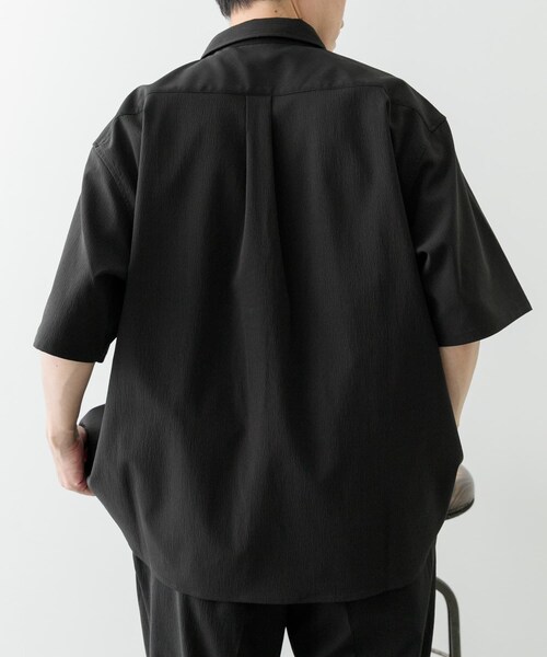 ITEMS URBANRESEARCH（アイテムズ アーバンリサーチ）の「ヨウリュウレギュラーカラー半袖シャツ（シャツ/ブラウス・メンズ・NVY/BRN/BLK・M/L）」の10枚目の写真