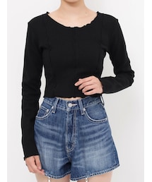 EVRIS | バックレースアップトップス(Tシャツ/カットソー)