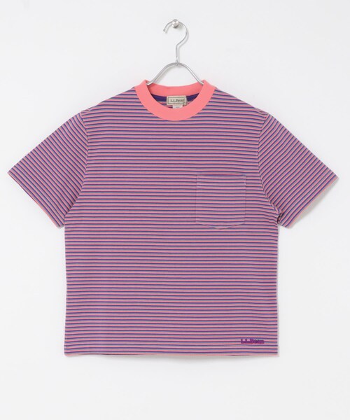 URBAN RESEARCH DOORS（アーバンリサーチドアーズ）の「L.L.Bean JAPAN EDITION　SHORTSLEEVESTRIPEDT-SHIRTS（Tシャツ/カットソー・レディース・BIRCHCREAM/SAX/ROSE/CORAL/MINT/NAVY/RED・M）」の10枚目の写真