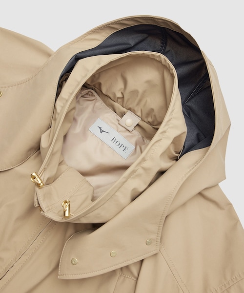 ROPE'（ロペ）の「【Mizuno for ROPE'】ギャザーミドルブルゾン（ブルゾン・レディース・ブラック/ベージュ・36/38）」の11枚目の写真