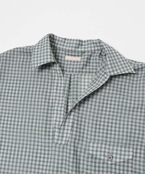 URBAN RESEARCH(アーバンリサーチ)の「ULTERIOR WOOL CHECK SKIPPER SHIRTS(シャツ/ブラウス・メンズ・BLACK GREY/GREEN GREY・4/5)」の11枚目の写真