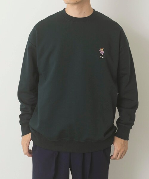ITEMS URBANRESEARCH（アイテムズ アーバンリサーチ）の「TeddyBear ワンポイント スウェット（スウェット・メンズ・OML/BGD/GRN/NVY・M/L）」の15枚目の写真