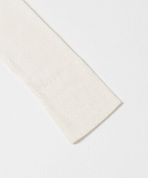URBAN RESEARCH ROSSO（アーバンリサーチロッソ）の「シルク混リブデザインニット（ニット/セーター・レディース・WHITE/CREAM/GRAY/D/NAVY・FREE）」の9枚目の写真