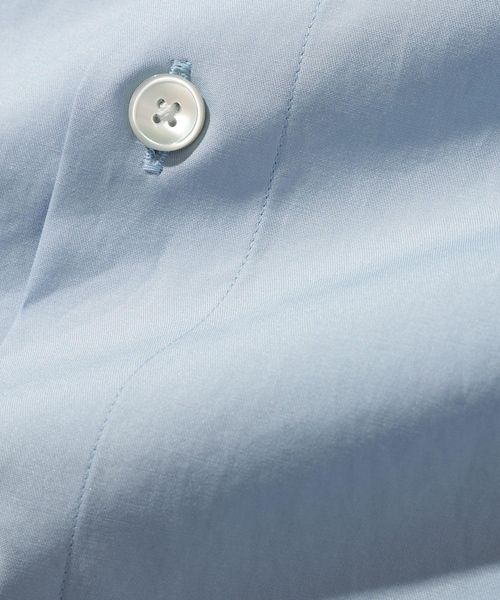 ADAM ET ROPE'(アダムエロペ)の「【AURALEE/オーラリー】WASHED FINX TWILL BIG HALF SLEEVED SHIRT(シャツ/ブラウス・メンズ・ホワイト/キナリ/カーキ/ブルー系・3/4)」の19枚目の写真