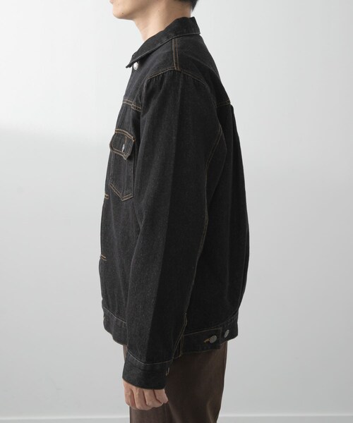 ITEMS URBANRESEARCH（アイテムズ アーバンリサーチ）の「DENIM JACKET TYPE 2nd（デニムジャケット・メンズ・IDG BLU/BLK・M/L）」の13枚目の写真