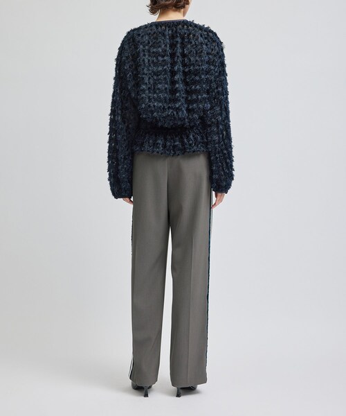 ROPE'(ロペ)の「サイドラインストレッチパンツ(その他パンツ・レディース・グレー/オフホワイト・36/38)」の9枚目の写真