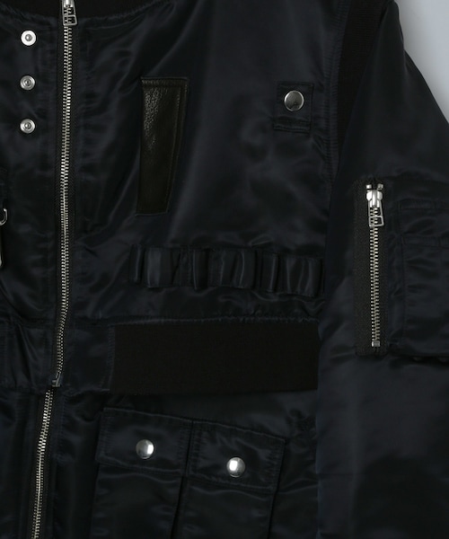 ADAM ET ROPE'（アダムエロペ）の「MENS【TTT_MSW】MA-1 IN MA-1（MA-1・メンズ・ブラック・L/M）」の9枚目の写真