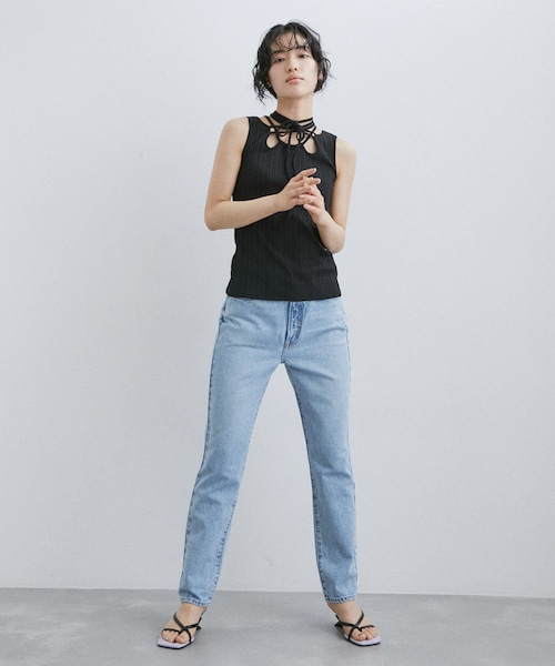 トップス murral Ivy tank(Navy) ADAM ET ROPE'（アダムエロペ）の「【MURRAL】Ivy tank（タンク