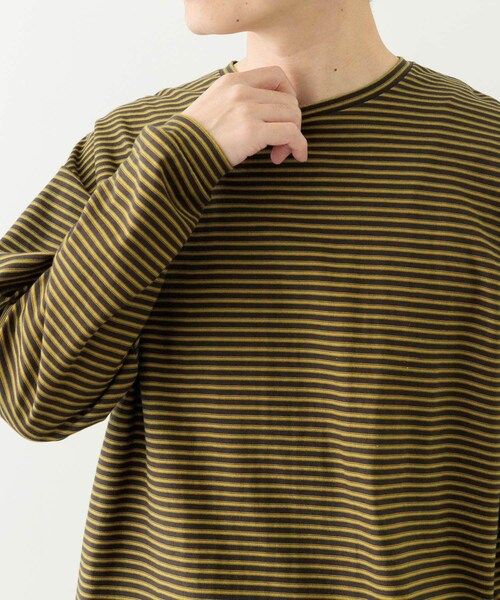 ITEMS URBANRESEARCH（アイテムズ アーバンリサーチ）の「天竺ボーダーロングスリーブカットソー（Tシャツ/カットソー・メンズ・BLU/BRN/CHA・M/L）」の22枚目の写真