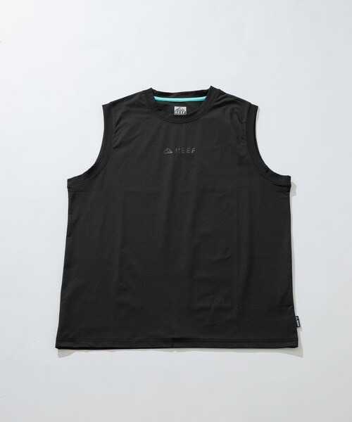 URBAN RESEARCH Sonny Label（アーバンリサーチサニーレーベル）の「REEF　1POINT LOGO RASH TANK-TOP（タンクトップ・メンズ・WHT/BLK・M/L）」の2枚目の写真