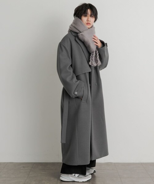 SENSE OF PLACE by URBAN RESEARCH(センスオブプレイスバイアーバンリサーチ)の「『ユニセックス』ボリュームストール(ストール/ショール・メンズ・GRAY/BLACK/BLUE・one)」の12枚目の写真