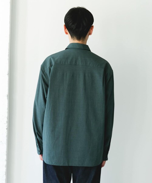 URBAN RESEARCH DOORS（アーバンリサーチドアーズ）の「『イージーケア/速乾/UVカット』クイックドライロングスリーブシャツカバーオール（カバーオール・メンズ・CHALK/YELLOW/BLUEGREEN/NAVY・M/L）」の17枚目の写真
