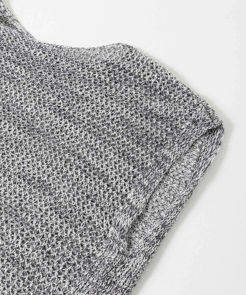 URBAN RESEARCH（アーバンリサーチ）の「メランジメッシュニット（ニット/セーター・レディース・CHARCOAL/BEIGE/GREEN・FREE）」の13枚目の写真