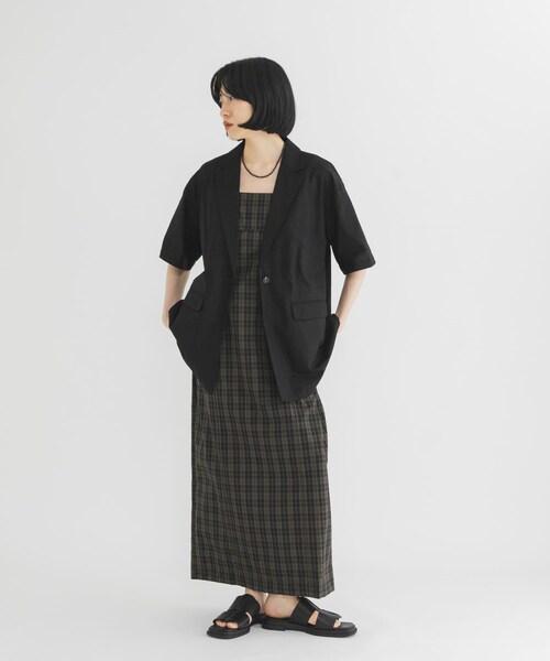 KBF（ケイビーエフ）の「BASICテーラードジャケット（テーラードジャケット・レディース・IVORY st/BLACK/NAVY st/BEIGE・One）」の19枚目の写真