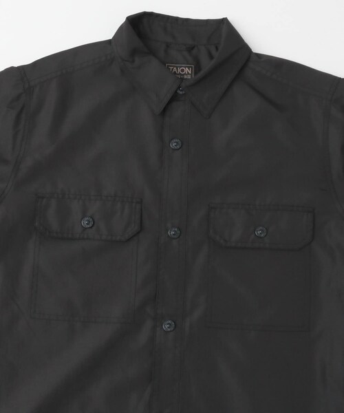 ITEMS URBANRESEARCH(アイテムズ アーバンリサーチ)の「TAION Military Half Sleeve Shirts(シャツ/ブラウス・メンズ・BLK/OLV/D.SAGE GRN/CREAM/L.BRN・M/L)」の22枚目の写真