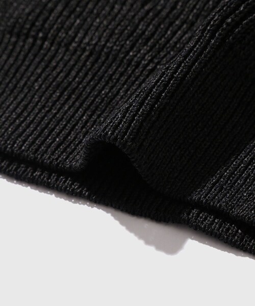 ADAM ET ROPE'（アダムエロペ）の「【MARKAWARE/マーカウェア】SKIPPER RIB JUMPER（ポロシャツ・メンズ・ブラック・1/2）」の9枚目の写真