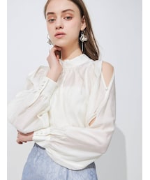 MERCURYDUO | 2WAYスリットスリーブブラウス(シャツ/ブラウス)