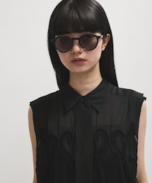 【WEB限定】・【定番人気】クラウンパントクリアフレームサングラス