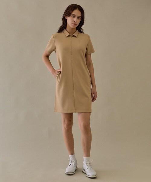 ROPE'(ロペ)の「レクチュールエコダンボールワンピース(ワンピース・レディース・ブラック/ベージュ系・L/M/S)」の15枚目の写真