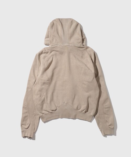 ADAM ET ROPE'(アダムエロペ)の「【NVRFRGT/ネヴァーフォーゲット】PANELED ZIP UP HOODIE(パーカー・メンズ・キナリ/ネイビー・1/2)」の16枚目の写真