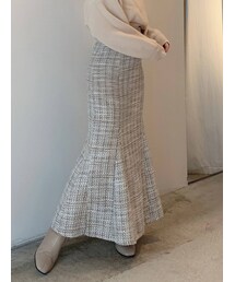 dazzlin | ツイードロングナロースカート(スカート)