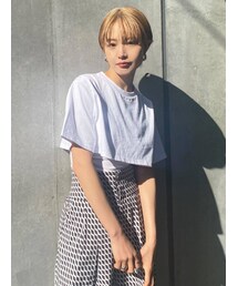 EMODA | レイヤードハーフトップ(Tシャツ/カットソー)