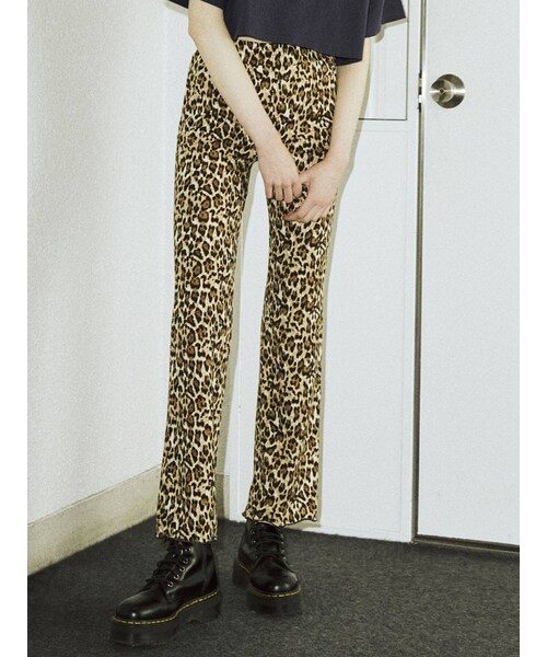 jouetie（ジュエティ）の「イージーフレアパンツ（その他パンツ・レディース・ダークミックス/ピンク/ブラック/グリーン/ミックス/ブルー/クリア・M）」の13枚目の写真