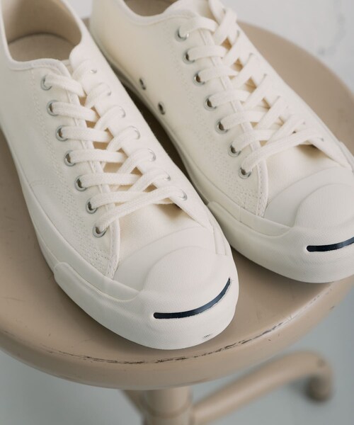 SENSE OF PLACE by URBAN RESEARCH(センスオブプレイスバイアーバンリサーチ)の「Converse JACK PURCELL CL(スニーカー・メンズ・WHITE/BLACK・26/27/28)」の5枚目の写真