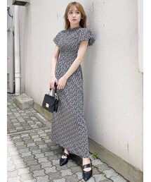 dazzlin | 2WAYデコルテオープンギャザーワンピース(ワンピース)