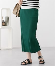 nissen | セルフカット　リブＩラインスカート(スカート)