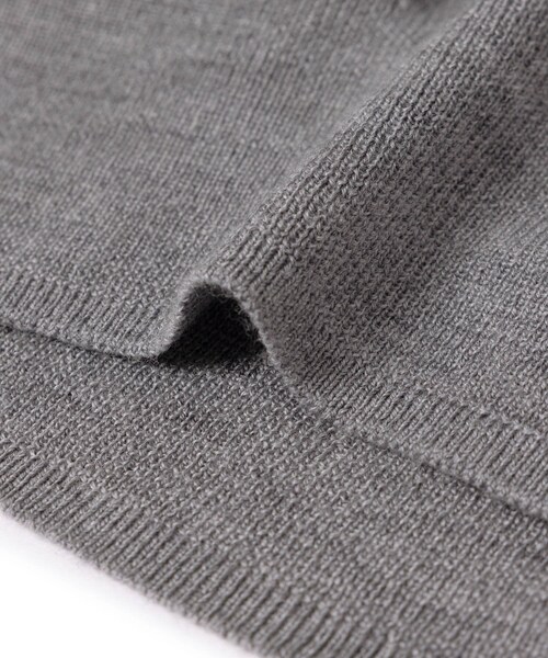 ROPE'(ロペ)の「SUPER160’sメリノウールカーディガン【ロロ・ピアーナ社製ウール使用】/アンサンブル対応(カーディガン/ボレロ・レディース・グレー/オフホワイト/ダークブラウン/ネイビー/ブルー/ピンク・F)」の12枚目の写真