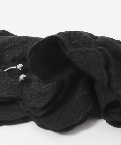 URBAN RESEARCH ROSSO（アーバンリサーチロッソ）の「heyep　PIERCED LACE SCRUNCHIE（ヘアゴム・レディース・WHITE/BLACK・-）」の8枚目の写真