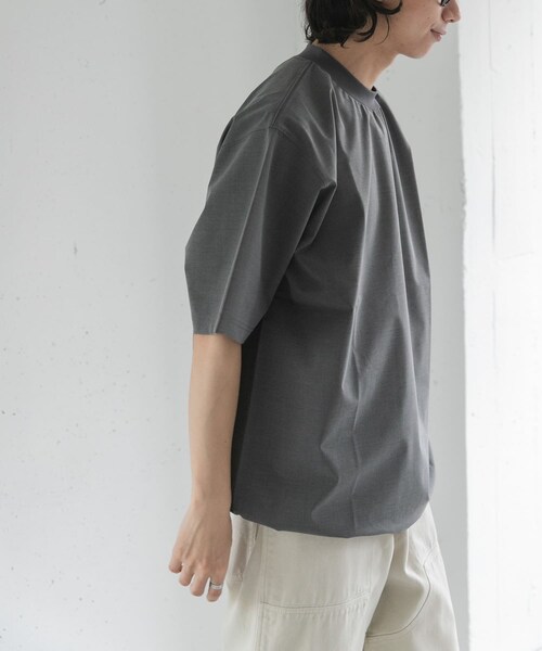 URBAN RESEARCH DOORS（アーバンリサーチドアーズ）の「FORK&SPOON　キャリーマンヘムスピンドルTシャツ（Tシャツ/カットソー・メンズ・LT.GREY/CHARCOAL/KHAKIBROWN・4/5）」の13枚目の写真