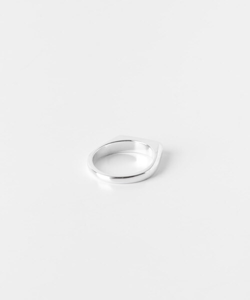 URBAN RESEARCH（アーバンリサーチ）の「XOLO　SIGNET WITH HAIR LINE R（リング・メンズ・SILVER・L）」の4枚目の写真