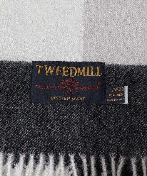 URBAN RESEARCH（アーバンリサーチ）の「TWEED MILL　Lambs wool stole（マフラー・レディース・B THOMPSON/BK NATURAL/S CHECK・-）」の8枚目の写真