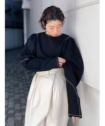 Ungrid | 【10周年限定】オーガニックコットンスリーブボリュームデニムブラウス(シャツ/ブラウス)