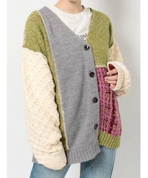 jouetie | パッチワークニットカーデ(カーディガン/ボレロ)