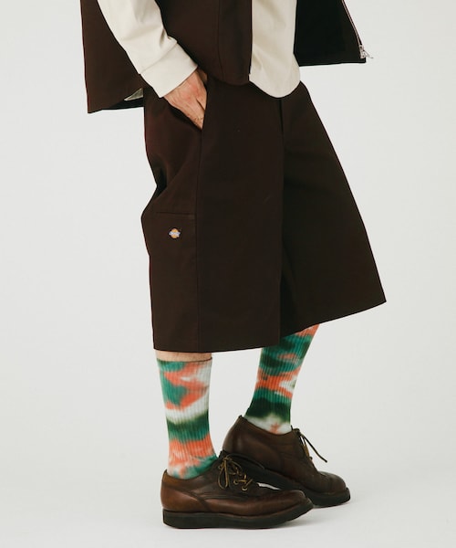 EKAL（エカル）の「『別注』Dickies×EKAL　ワイドロングショーツ（その他パンツ・メンズ・ブラウン/ブラック・M/L）」の2枚目の写真