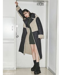 EMODA | リバーシブルフェイクムートンコート(ムートンコート)