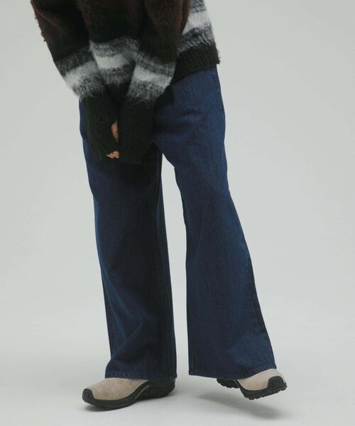 EKAL(エカル)の「バギータックデニム(デニムパンツ・レディース・O.W/USED・one/S/M)」の1枚目の写真
