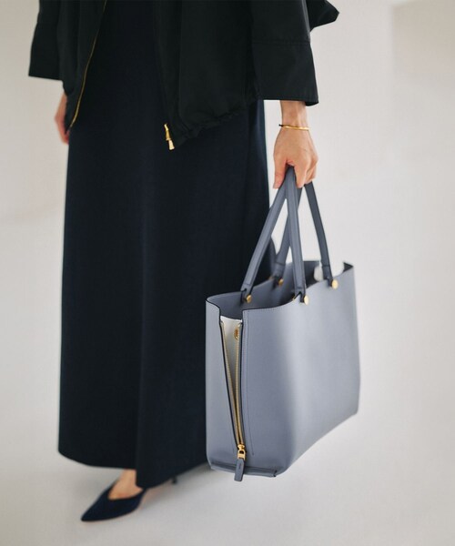 ROPE'(ロペ)の「【E'POR】Y BAG Wide/A4対応・通勤(トートバッグ・レディース・ベージュ/ブルー系・F)」の2枚目の写真