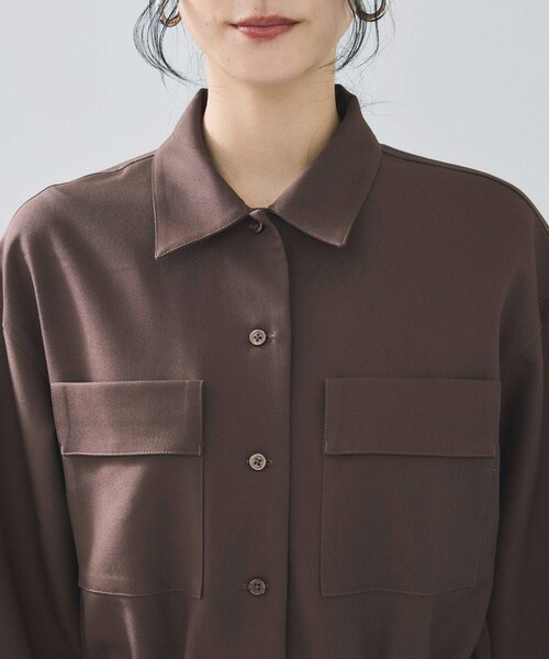 VIS（ビス）の「ポケットディテールジャンプスーツ（つなぎ/オールインワン・レディース・ブラック/ダークブラウン・F）」の16枚目の写真