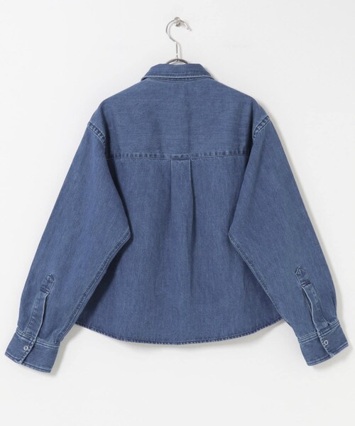 URBAN RESEARCH DOORS(アーバンリサーチドアーズ)の「FORK&SPOON ペーパーブレンドデニムシャツ(シャツ/ブラウス・レディース・BLUE/BLACK・1)」の21枚目の写真