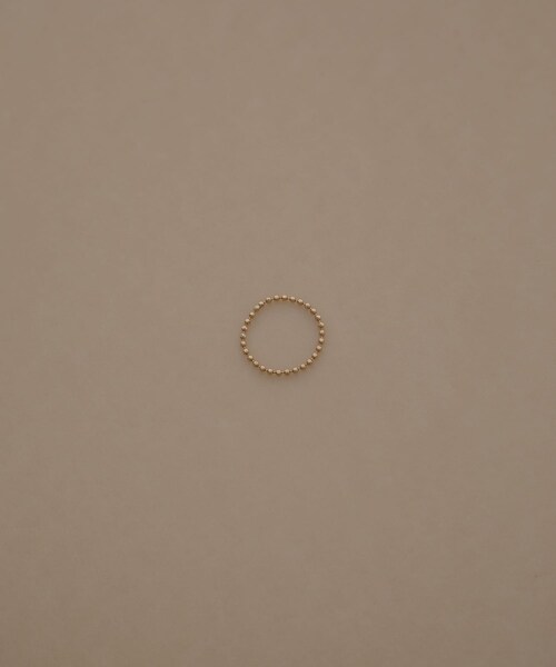 URBAN RESEARCH（アーバンリサーチ）の「decor『デコール』　18K BallRing（リング・レディース・Gold・11/13/15）」の2枚目の写真