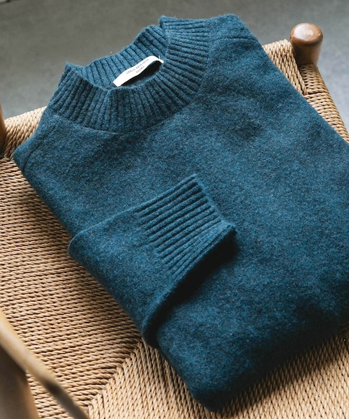 URBAN RESEARCH DOORS(アーバンリサーチドアーズ)の「ウール混もちもちハイネックニット(ニット/セーター・メンズ・OFF BEIGE/YELLOW/BLUE GREEN/CHARCOAL/BORDEAUX/NAVY・M/L)」の3枚目の写真